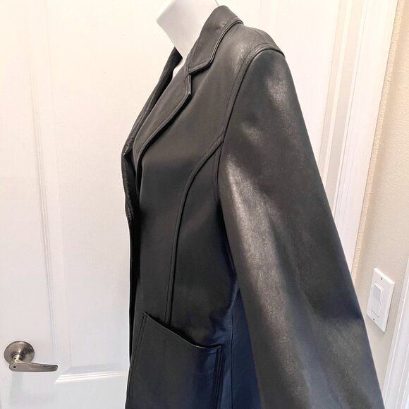 Wilson's Leather Maxima Women's Vintage Black Jacket/Blazer-Size Med.-Casual - Picture 9 of 16